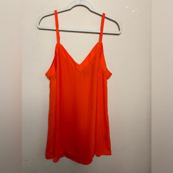 NWT Torrid Orange Tangerine Tango Georgette Tunic Camisole Tank 1X 14/16 - Picture 2 of 10
